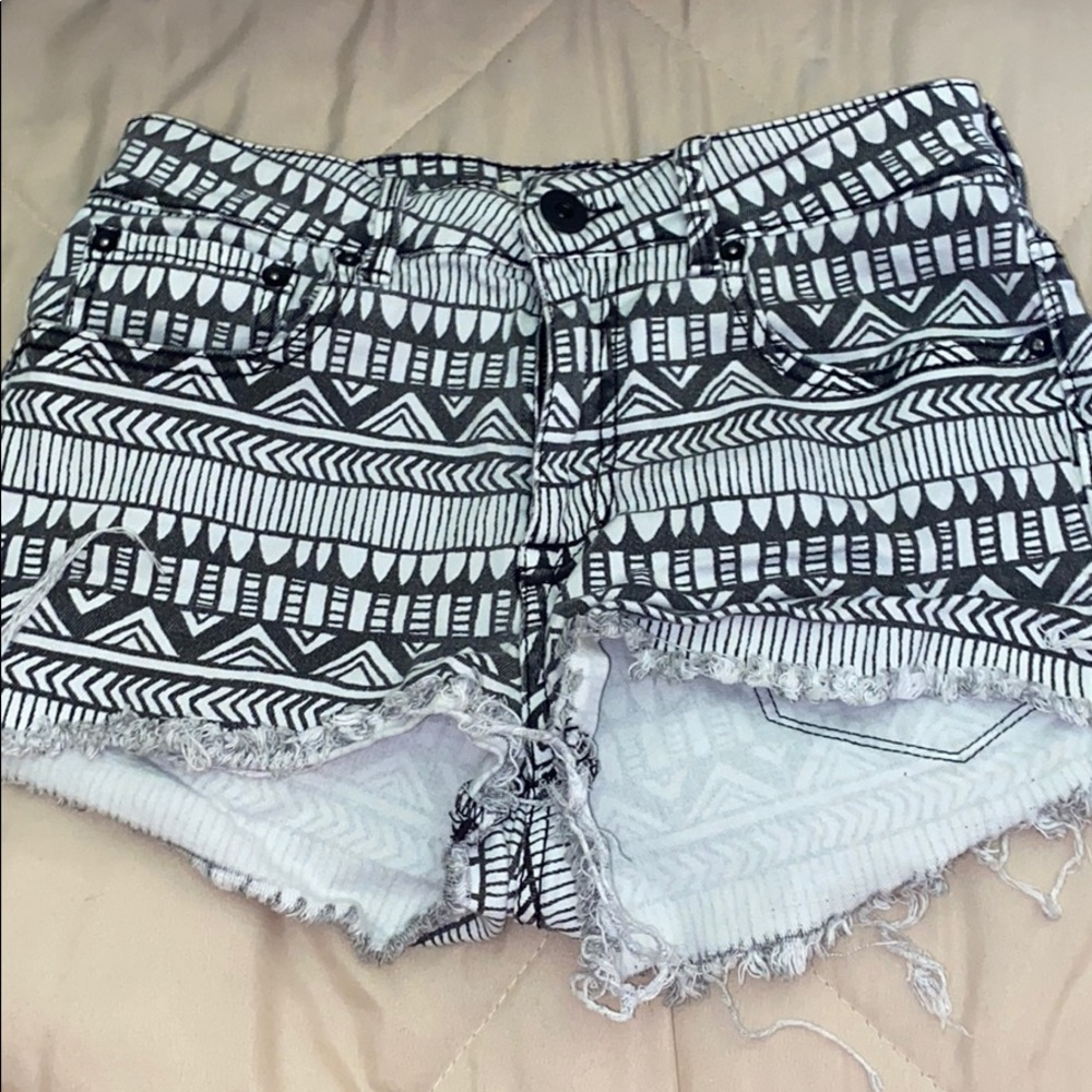 Black & White Shorts